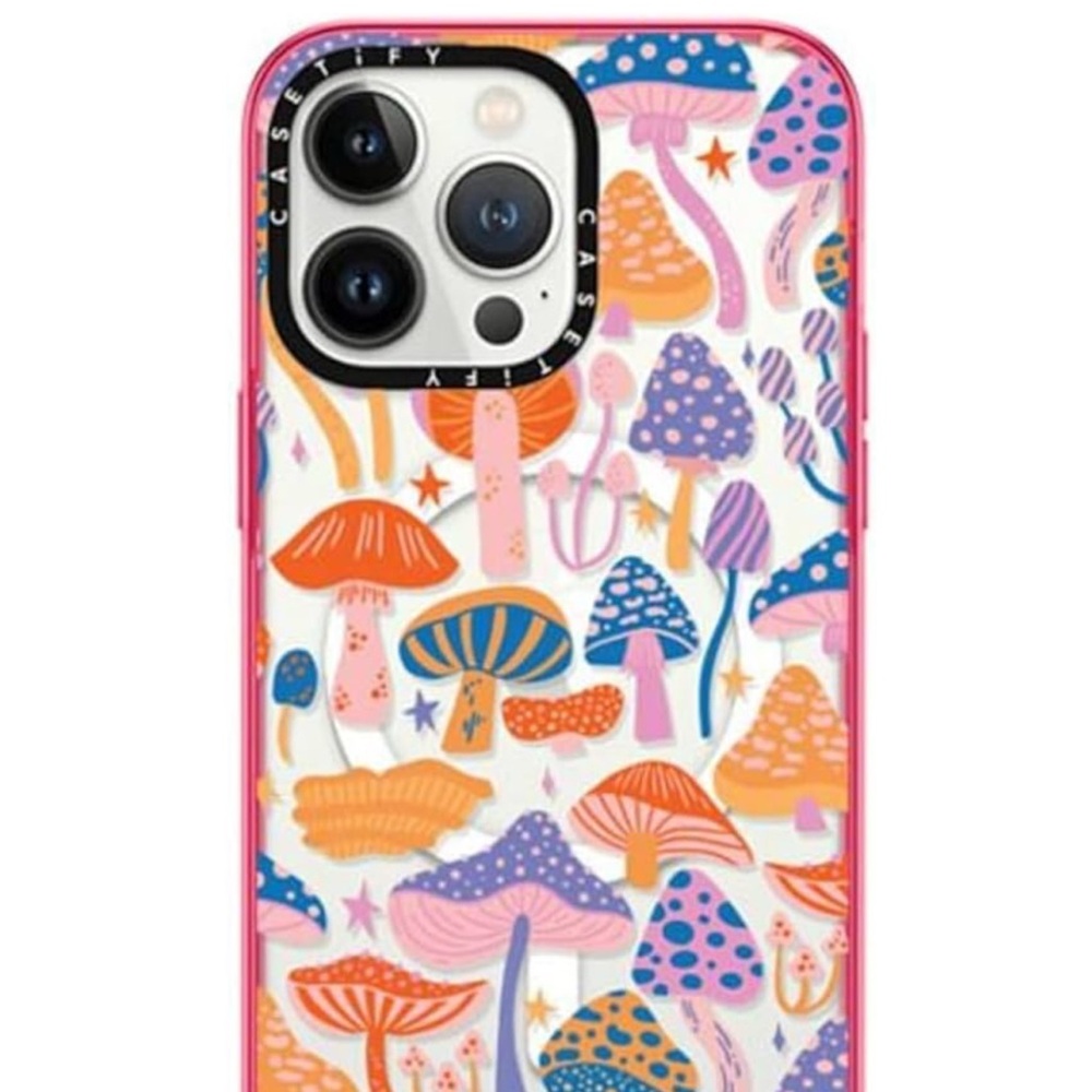 CASETiFY Impact iPhone 14 Pro Case Magic Mushrooms by Jess Miller Draws